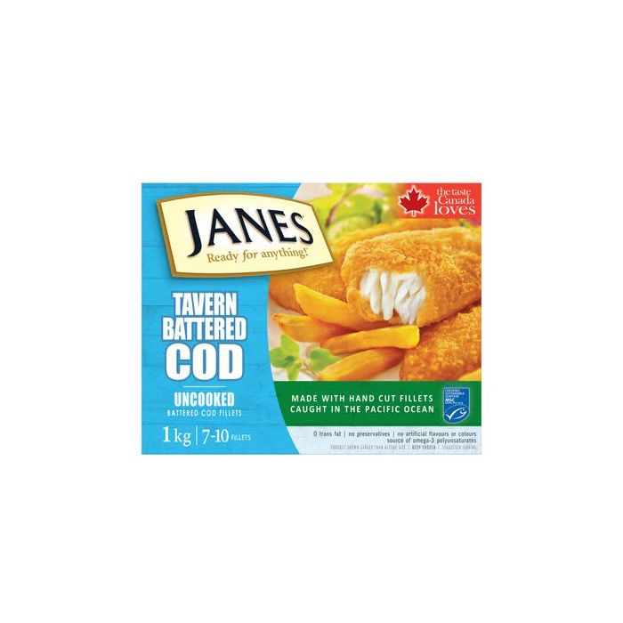 Janes Frozen Tavern Battered Cod