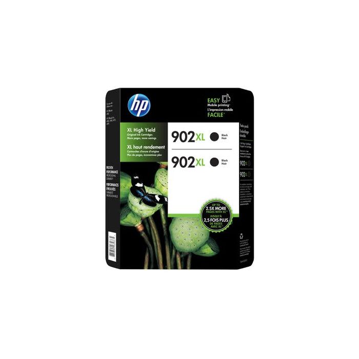 HP 902XL Black Ink Cartridges Twin Pack