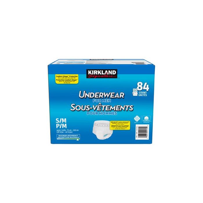 Kirkland Signature Small to Medium Disposable Underwear for Men