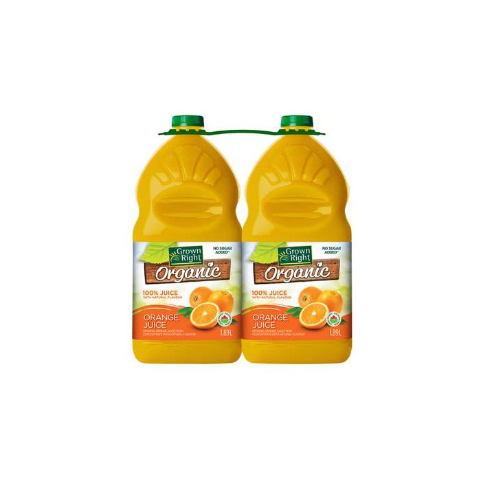 Grown Right Organic Orange Juice