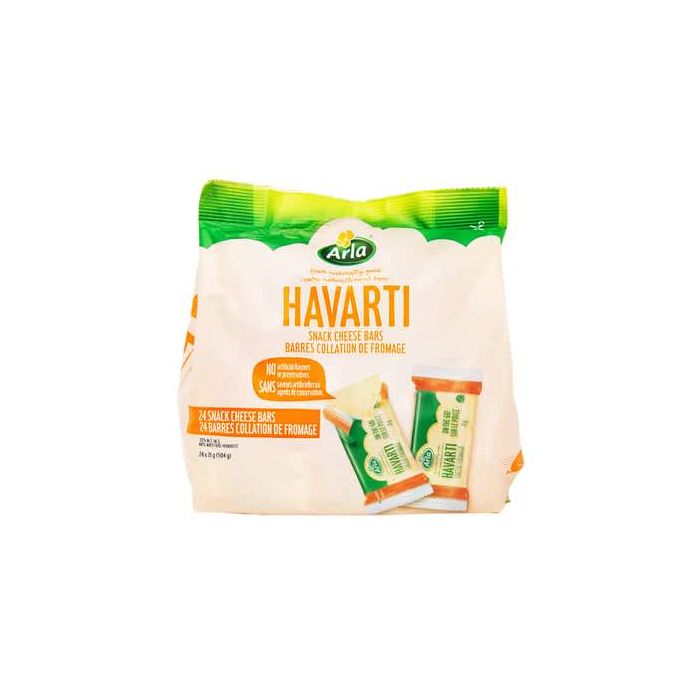 Arla WCSL90 T6H6 Havarti Snack Cheese