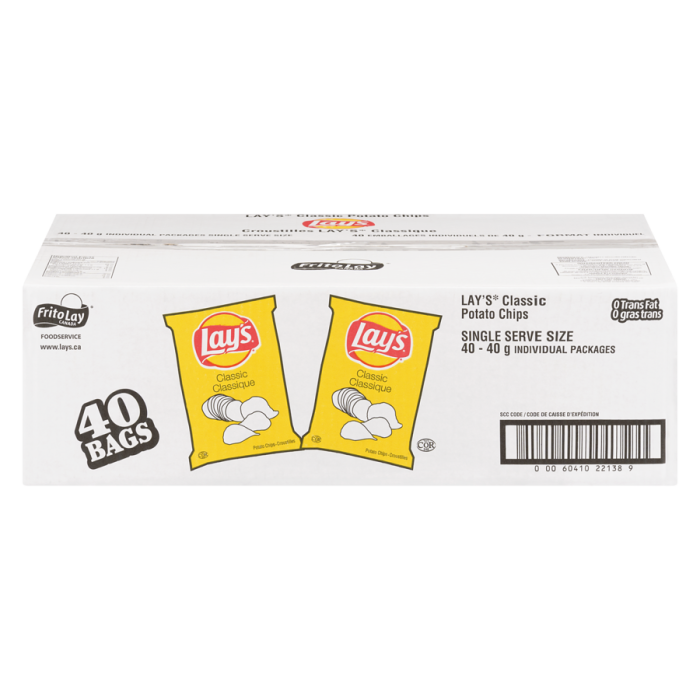 Potato Chips, Classic, Vending Chips 40x40g