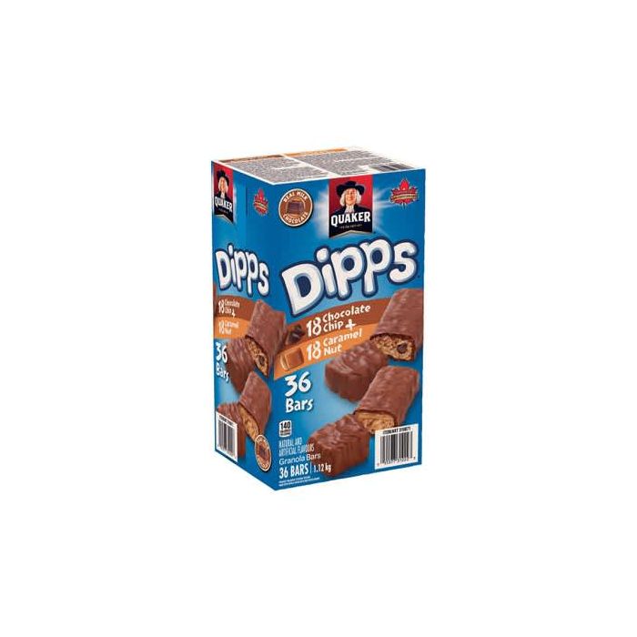 Quaker Dipps Chocolate Caramel Granola Bars Variety Pack