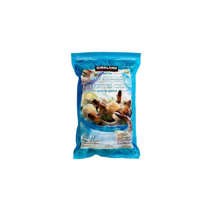 Kirkland Signature Frozen Tail-On Raw Shrimp