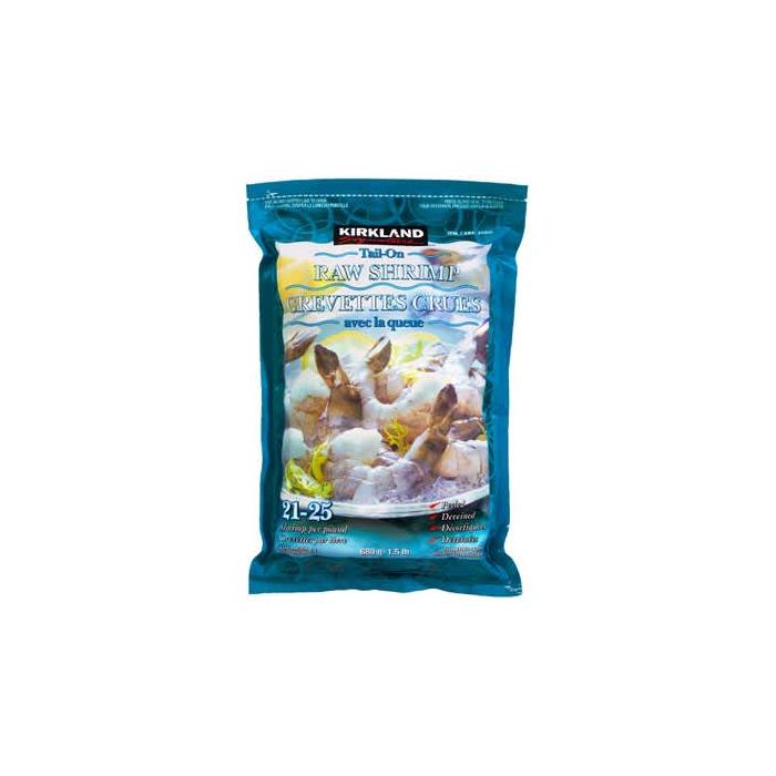 Kirkland Signature Frozen Tail-On Raw Shrimp