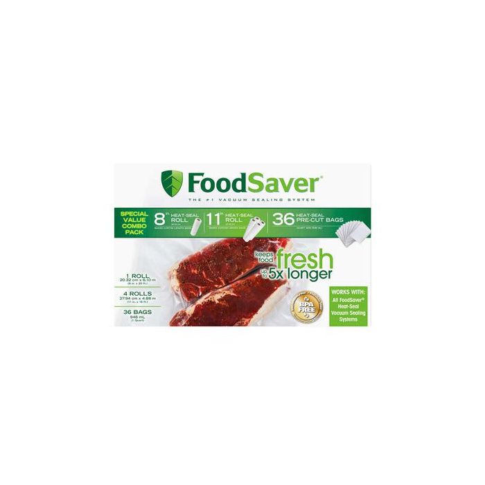 FoodSaver Special Value Vacuum Seal Roll & Bag Combo Pack