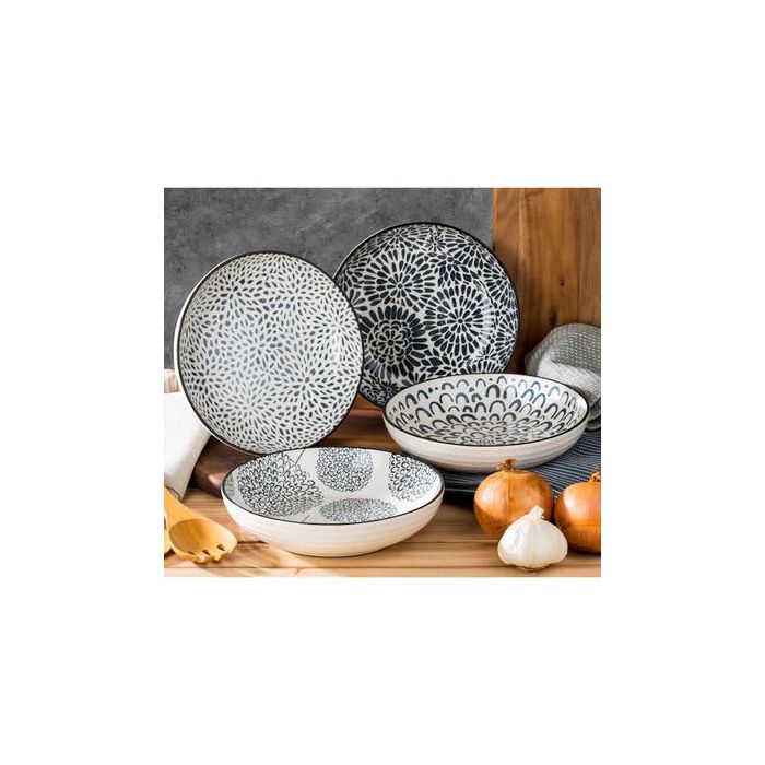 4 Piece Grey Bowl Set