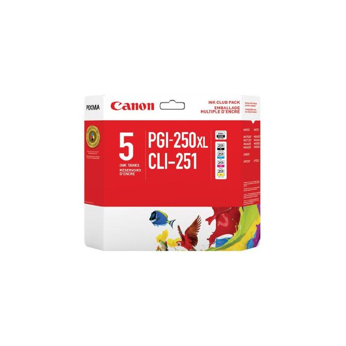 Canon PGI-250XL Black & CLI-251 Ink Cartridges