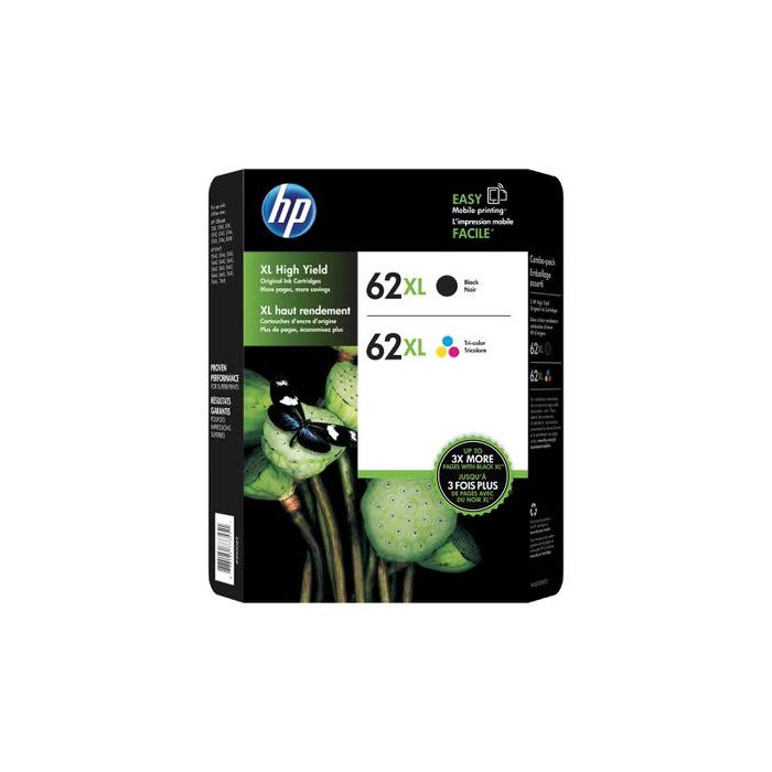 HP 62 XL Black & Tri Colour Ink Cartridges