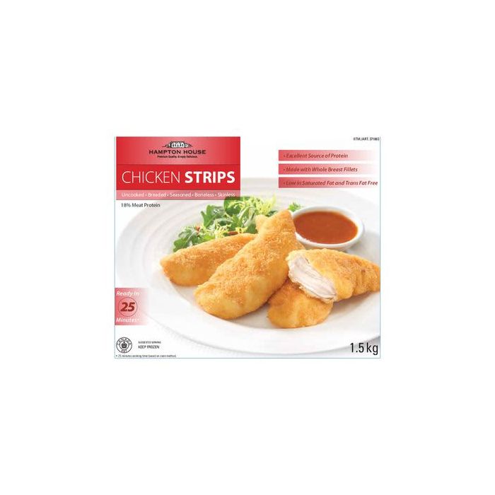 Hampton House Frozen Breaded Chicken Strips