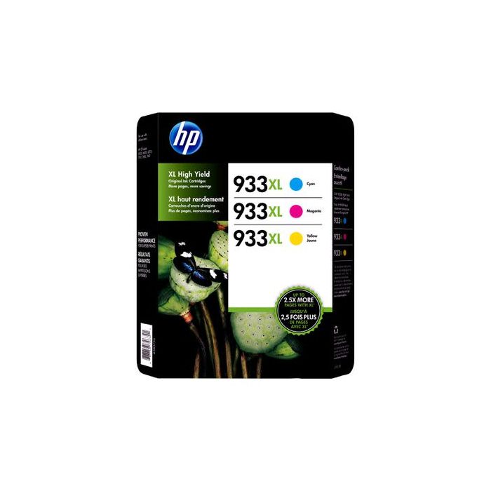 HP 933XL High Yield Tricolour Combo Ink Cartridge