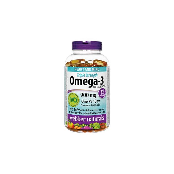 Webber Naturals Triple Strength Omega-3 Softgels