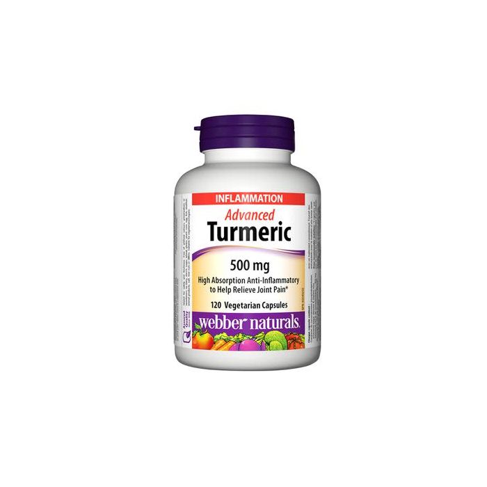 Webber Naturals 500mg Advanced Turmeric Vegetarian Capsules