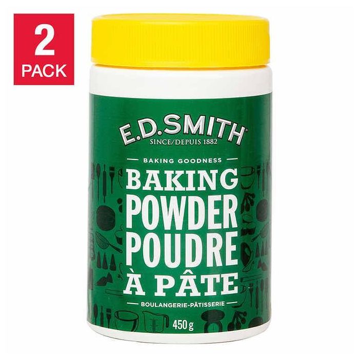 E.D. Smith Baking Powder 450 g, 2-pack