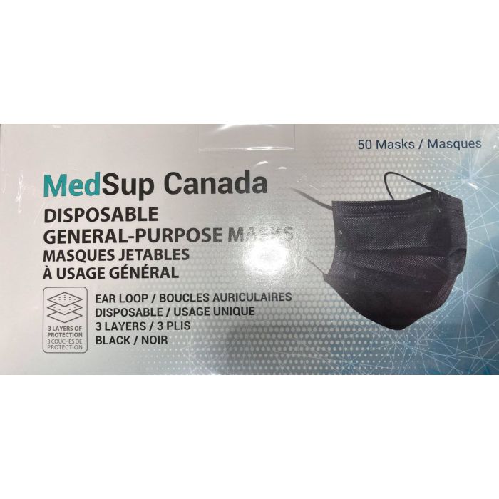 Disposable General-Purpose Masks 100 per pack (black)