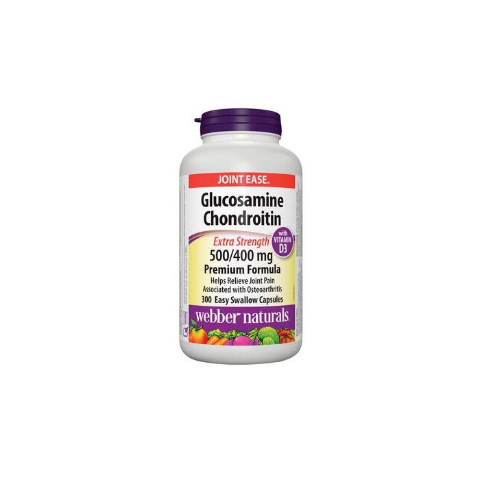 Webber Naturals Extra-Strength Glucosamine Chondroitin Sulfate Capsules