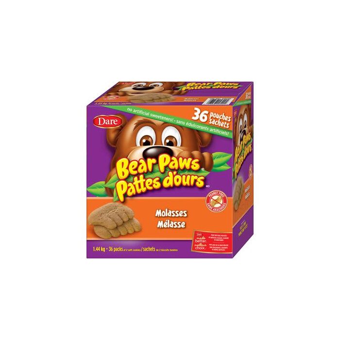 Dare Bear Paws Soft Molasses Cookies