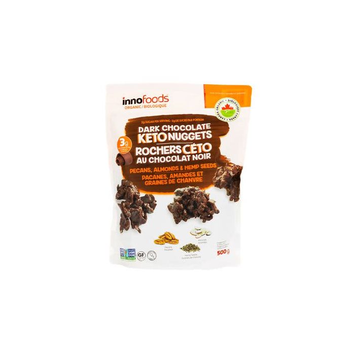 InnoFoods Organic Dark Chocolate Keto Nuggets