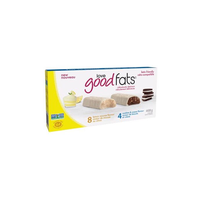 Love Good Fats Keto-Friendly Protein Bar Variety Pack