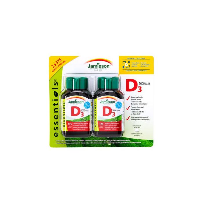 Jamieson 1000 IU Vitamin D Tablets