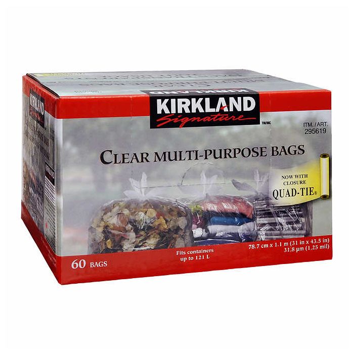 Clear Garbage Bag 60 pack