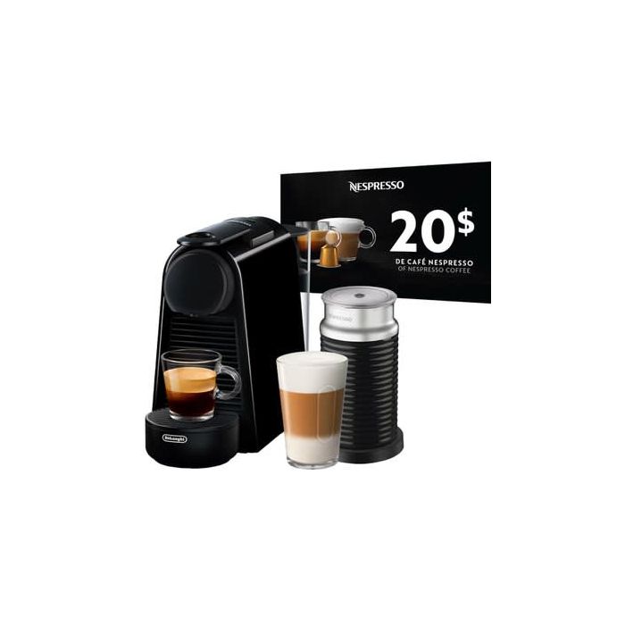 Nespresso by De'Longhi Essenza Mini Coffee Machine With Aeroccino