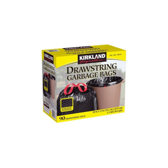 Kirkland Signature Drawstring Garbage Bags