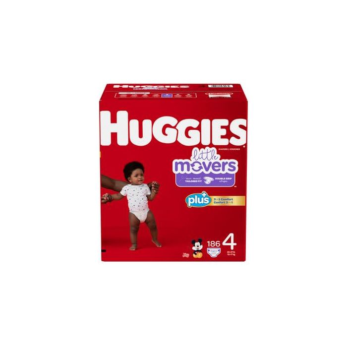 Huggies Little Movers Size 4 Plus Diapers