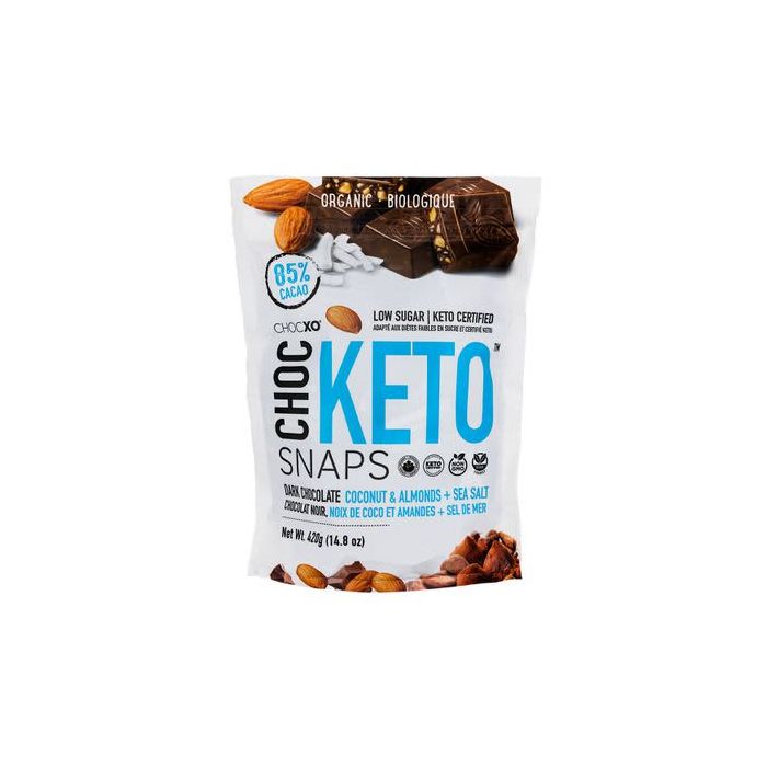 ChocXO Organic Dark Chocolate Keto Snaps