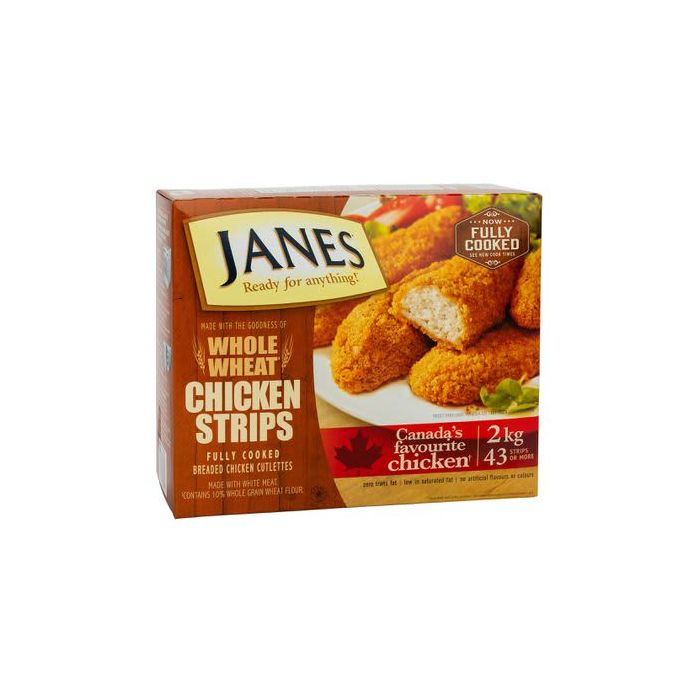 Janes Frozen Whole Wheat Chicken Strips