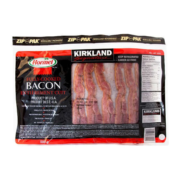 Kirkland Signature Hormel Fully-cooked Bacon 500 g