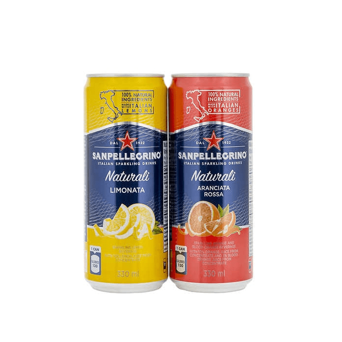 San Pellegrino Naturali Italian Sparkling Drinks 24 x 330 mL