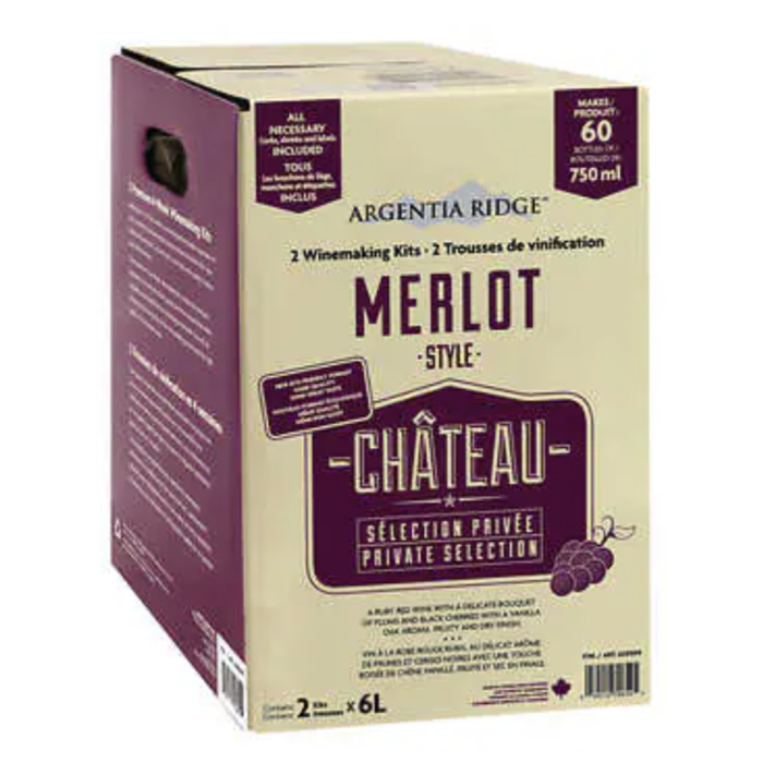 Argentia Ridge Chateau Private Selection Merlot Wine Kit