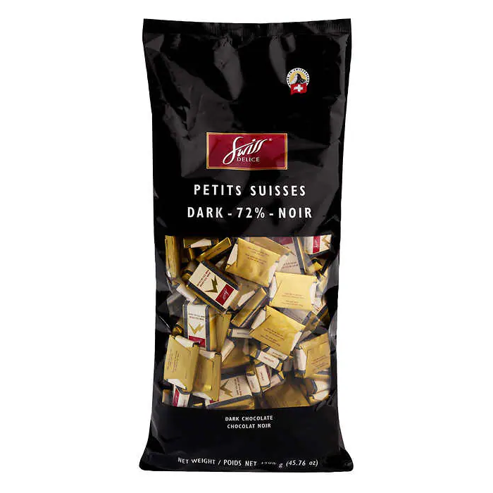 Swiss Dark Chocolate, 1,3 kg (2.8 lb)