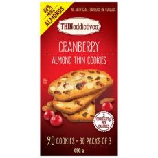 THINaddictives Cranberry Almond Thin Cookies