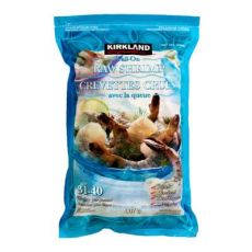 Kirkland Signature Frozen Tail-On Raw Shrimp