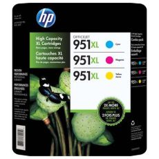 HP 951XL Cyan, Magenta & Yellow Ink Cartridges