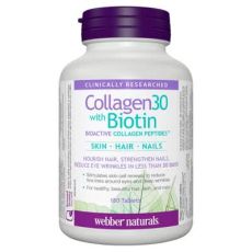 Webber Naturals Collagen30 With Biotin Bioactive Collagen Tablets