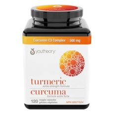 Youtheory 1,000mg Turmeric Extra Strength Formula Veggie Capsules