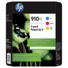 HP 910XL Cyan, Magenta & Yellow Ink Cartridges