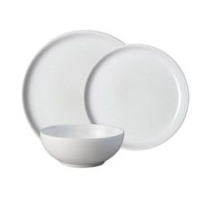 Denby 12-Piece Intro Stone White Tableware Set