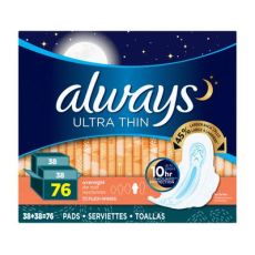 Always Ultra Thin Overnight Pads