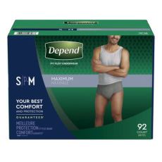 Depend Men's Maximum Absorbency Underwear, Extra Large