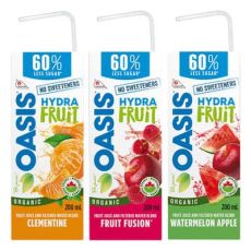 Oasis Hydrafruit Organic Fruit Juice Variety Pack